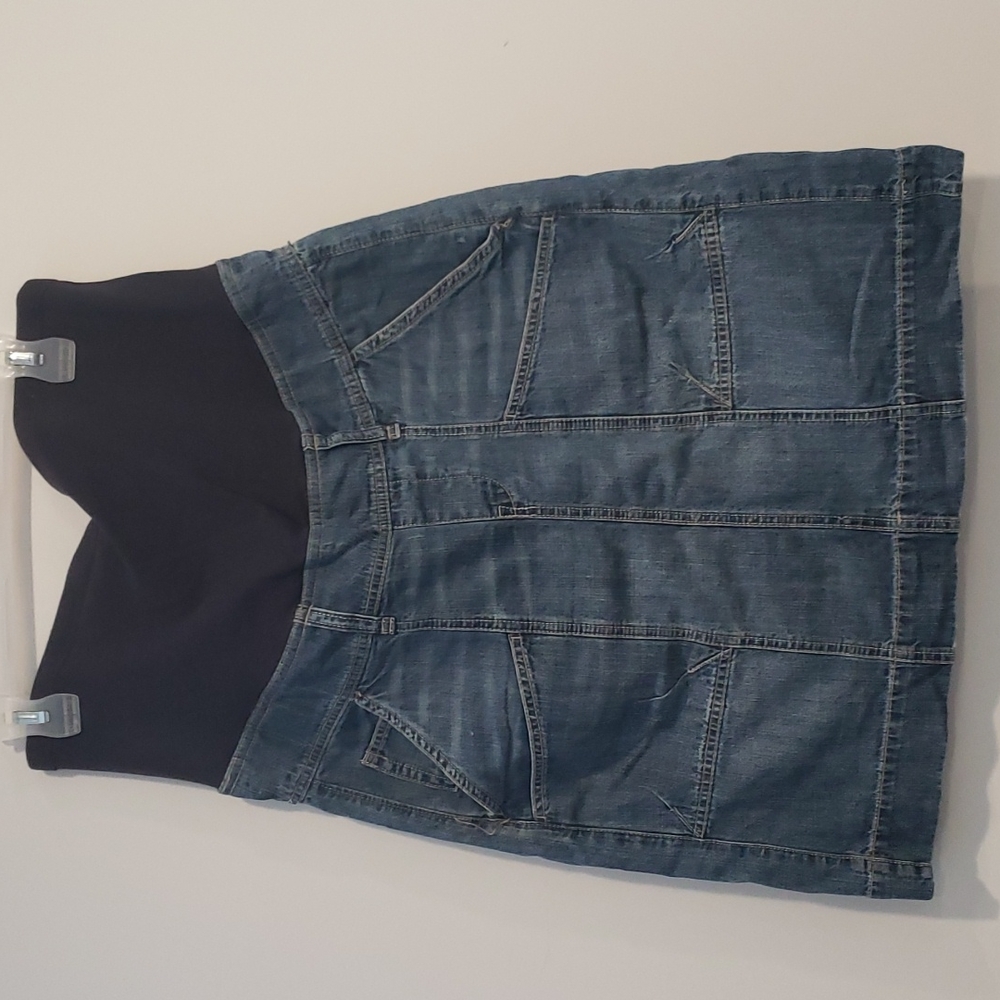 Mama's and Papa's size 12 Maternity Skirt, denim.
